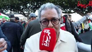 مسيرة حاشدة في شوارع الرباط تضامنا مع غزة